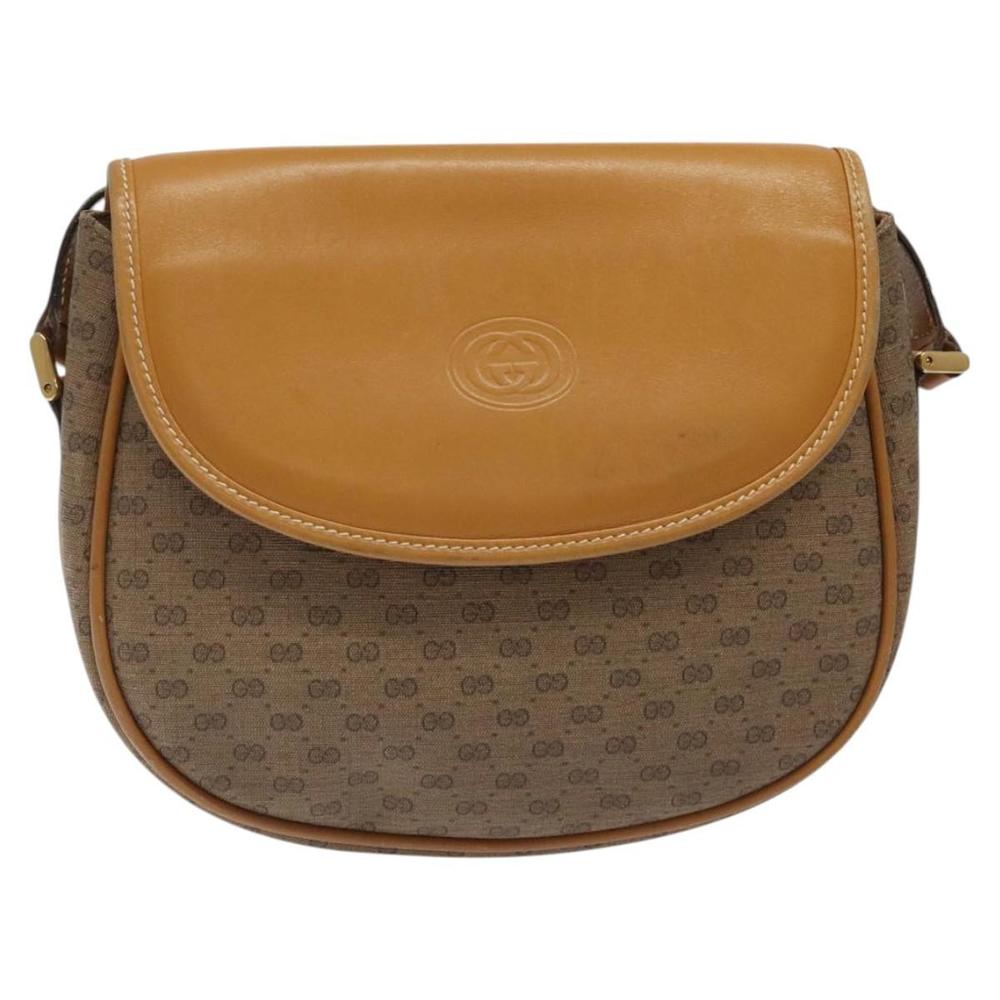 GUCCI Micro GG Supreme Shoulder Bag PVC Beige Gold 007 115 0074 Auth ki5748 - Picture 13 of 16